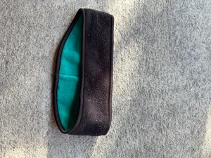 One Size: , Black/Teal ear warmer