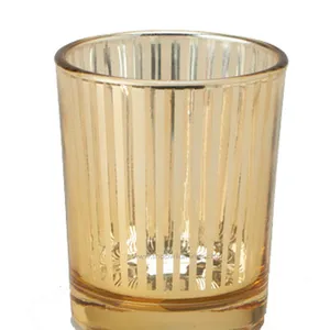Classic Stripe Gold Votive