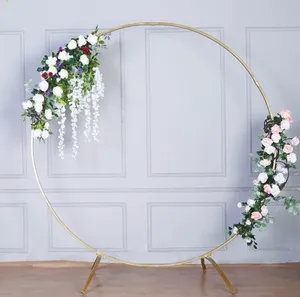 Gold Round Metal 7ft Arch Metal Frame (1pc Set)