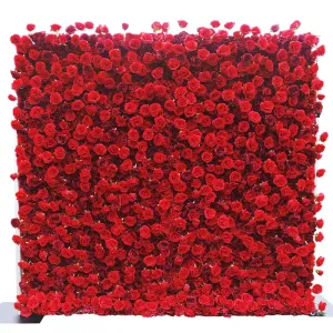 Christine Red Rose 5D Flower Wall 8x8 