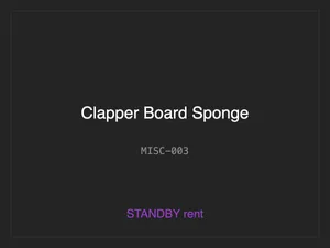 Clapper Board Sponge