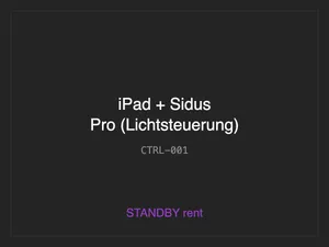 iPad + Sidus Pro (Lichtsteuerung)