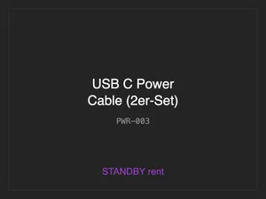 USB C Power Cable (2er-Set)