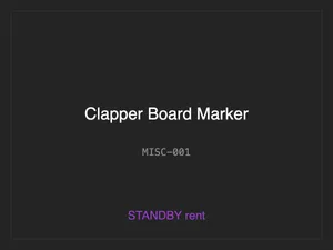 Clapper Board Marker