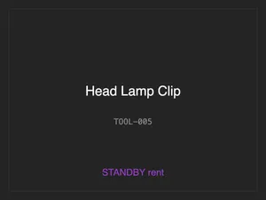 Head Lamp Clip