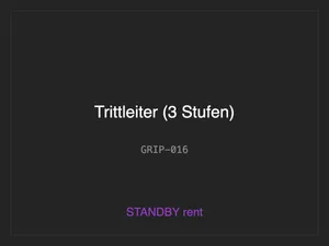 Trittleiter (3 Stufen)