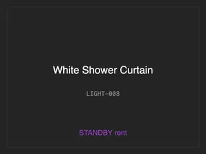 White Shower Curtain