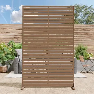 BACKDROP - BROWN SLAT RESIN BACKDROP 4 FT WIDE 6 FT TALL 