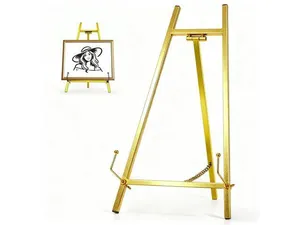 SIGN STAND / EASEL - GOLD TABLETOP EASEL 13.3 INCH