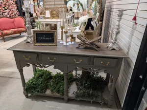 TABLE - GUEST BOOK DISPLAY WITH DRAWERS 