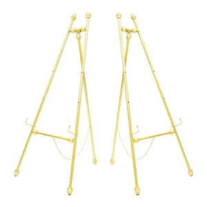 SIGN STAND / FLOOR EASEL - GOLD EASEL STAND 