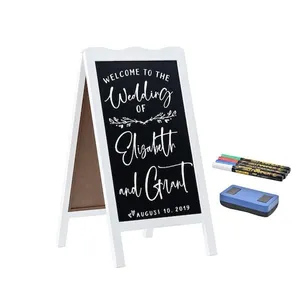 SIGN - WHITE EASEL CHALKBOARD