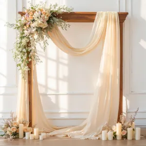 DRAPE FABRIC - WEDDING ARCH SHEER CHIFFON DRAPING FABRIC - BACKDROP 28