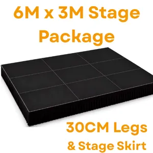 6M x 3M Stage Package - 30CM High 