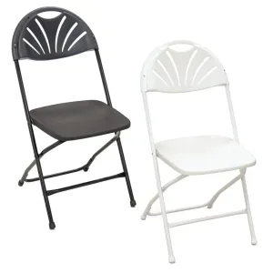 Folding Chair - Black or White 