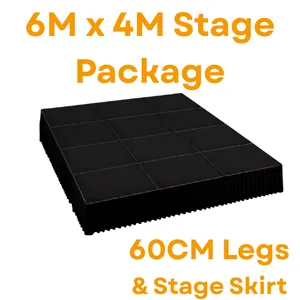 6M x 4M Stage Package - 60CM with Step 