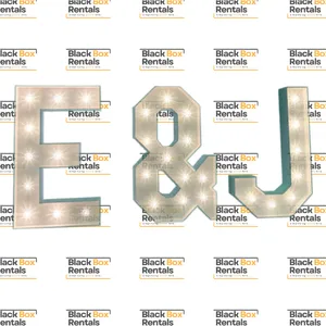 4FT LED Initials Set