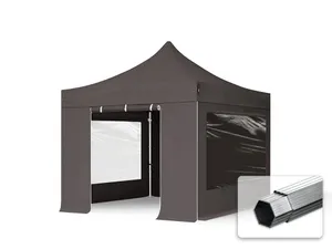 Partyzelt 3 x 3 m Faltpavillon - anthrazit