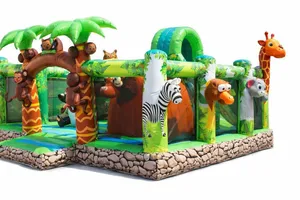 Dschungellandschaft Hüpfburg 7 x 6 Meter