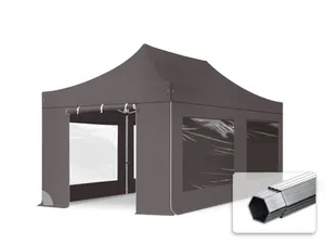 Partyzelt 6 x 3 m Faltpavillon - anthrazit