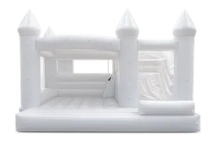 Weiße Hochzeit Hüpfburg 5 x 4 Meter