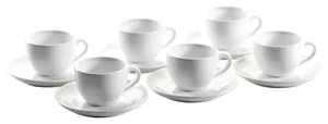 Kaffeebecher weiss, Porzellan 200 ml