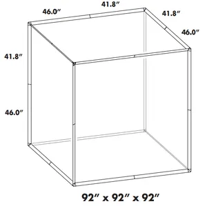 92” x 92” x 92” PICTURE CUBE FRM PKG