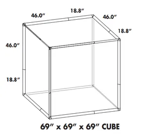 69” x 69” x 69”  PICTURE CUBE FRM PKG