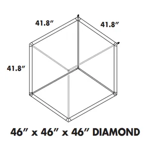 46” x 46” x 46” PICTURE CUBE FRM PKG DIAMOND