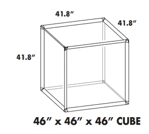 46” x 46” x 46”  PICTURE CUBE FRM PKG