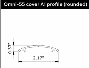 Omni-55 Cover A1 (Rounded) Profile RAL9006S 9.76