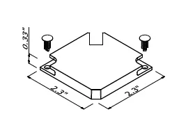 Fab corner end piece 0.31
