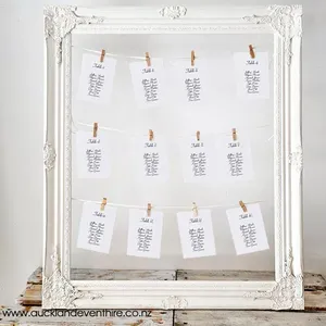 White Baroque Seating Frame