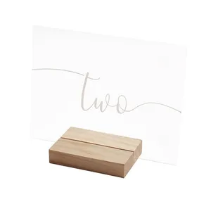 Clear Acrylic Table Numbers - Landscape