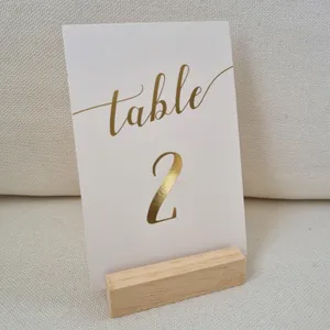 Wood Block Card Holder 