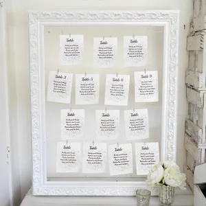 White Floral Seating Frame