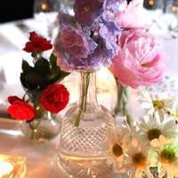 Cut glass vase