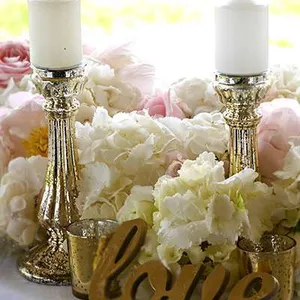Gold mercury candle stick 