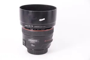 Canon 50mm EF f1.2 L USM Lens (with lens hood)