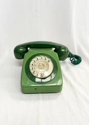 Green Rotary Telephone
