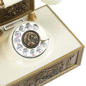 Peach & Ivory Rotary Telephone