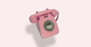 Pink Rotary Telephone