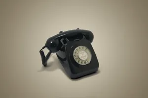 Black Rotary Telephone