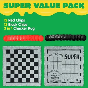 Giant Checkers & Tic Tac Toe