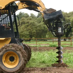 Skid Steer Post Hole Auger