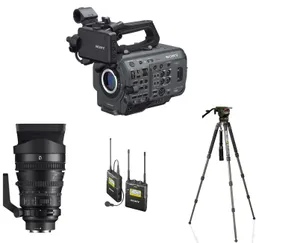 Sony FX9 + Sony PZ 28-135mm Lens + Sony Radio Mic + Tripod Bundle