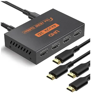 HDMI Splitter 1 in 4 Out, 4 Way HDMI Distribution