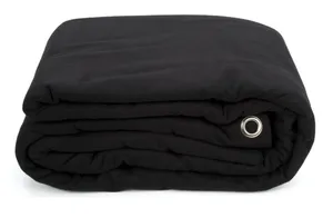 Black backdrop 3m x 3m with Grommets