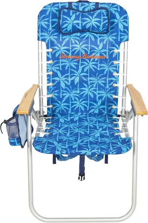 Tommy Bahama Beach Chair - Blue Palm Trees (Height: High)