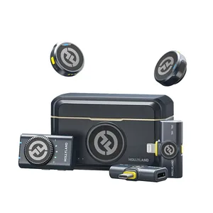 Hollyland LARK M2 2.4GHz 2-Person Wireless Combo Lavalier Microphone (AA Battery Powered)